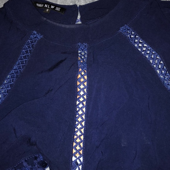 Deep blue crop top - Picture 5 of 8